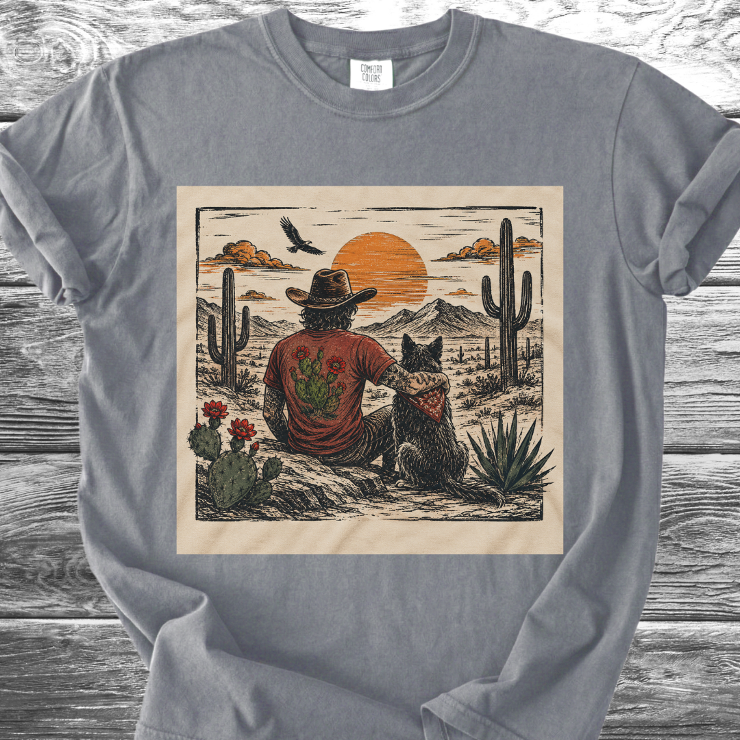 Desert Man & His Dog TShirt
