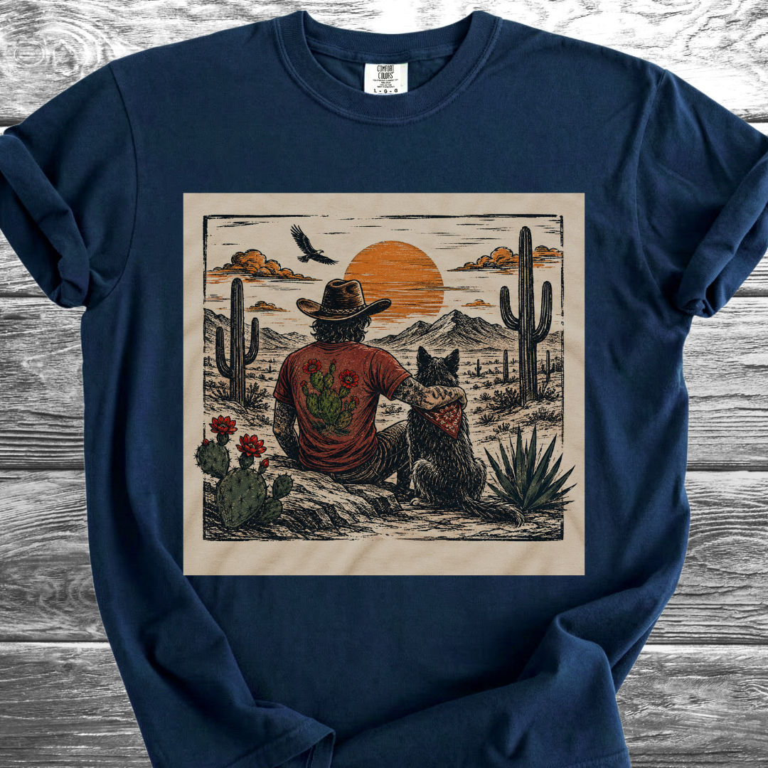 Desert Man & His Dog TShirt
