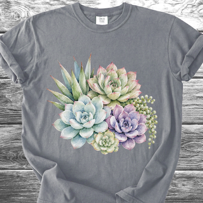 Watercolor Succulents TShirt