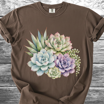 Watercolor Succulents TShirt