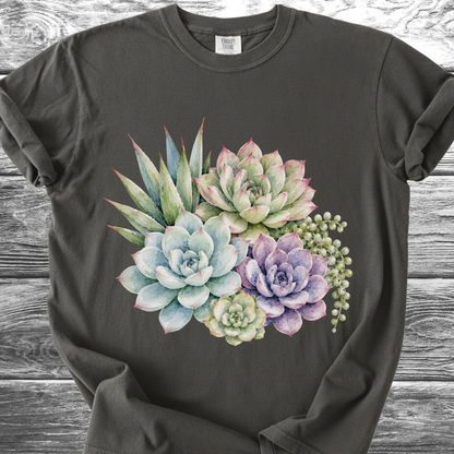Watercolor Succulents TShirt
