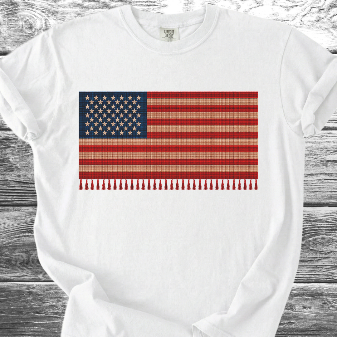 Red White & Blue Flag Serape 4th TShirt