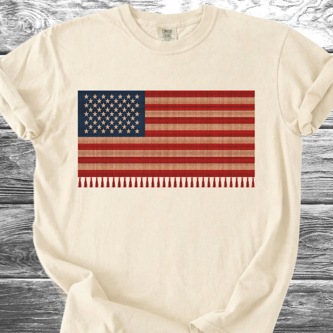 Red White & Blue Flag Serape 4th TShirt