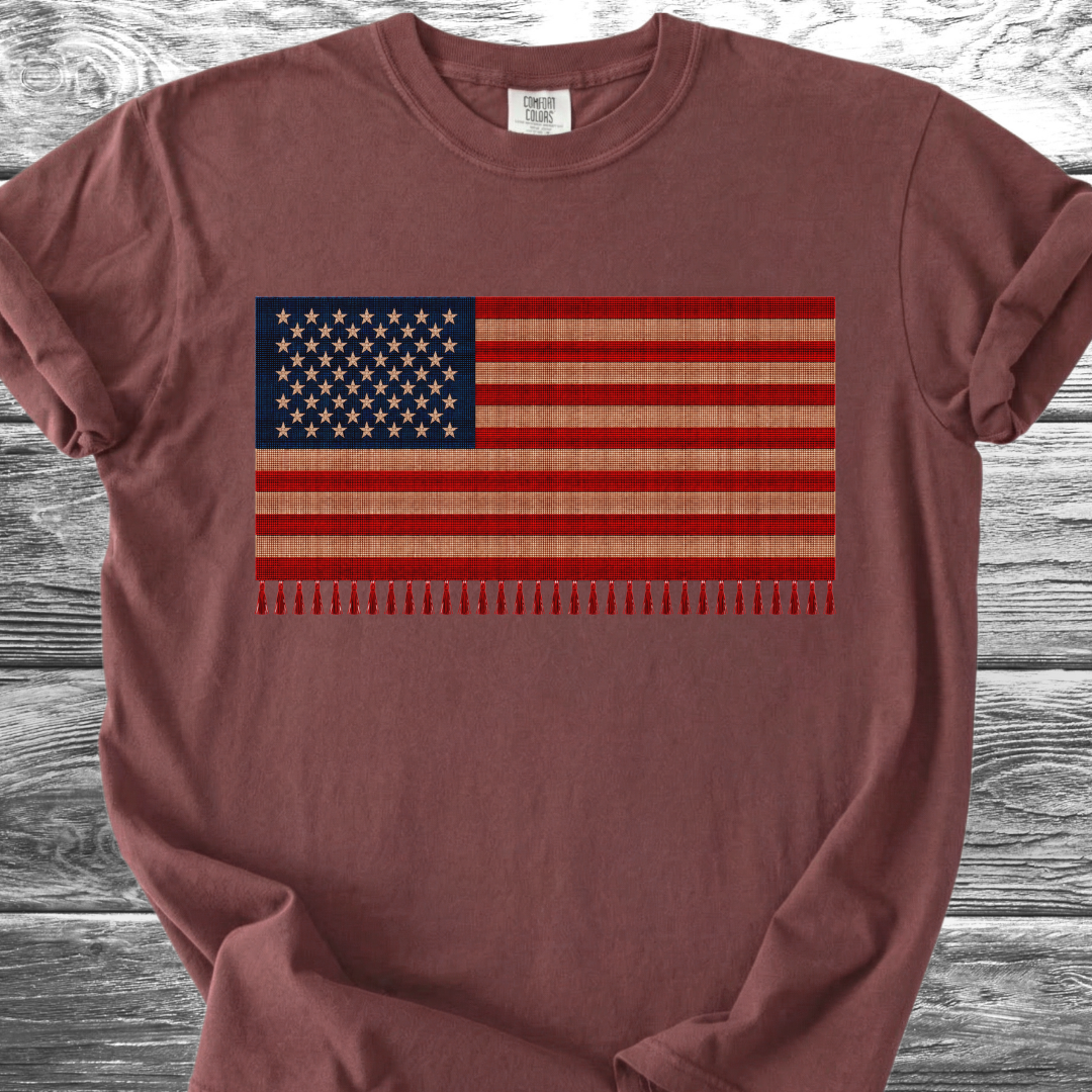 Red White & Blue Flag Serape 4th TShirt