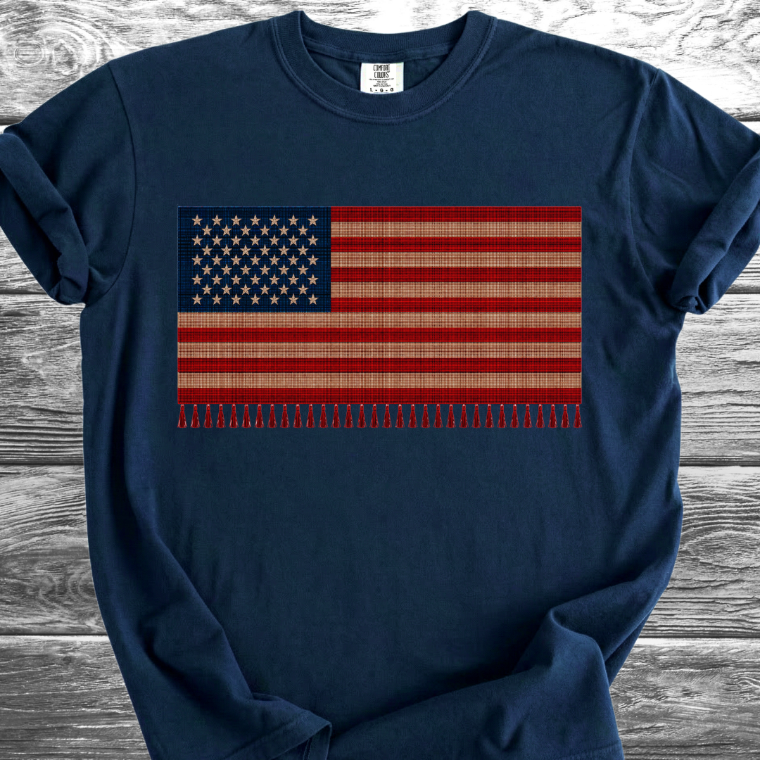 Red White & Blue Flag Serape 4th TShirt