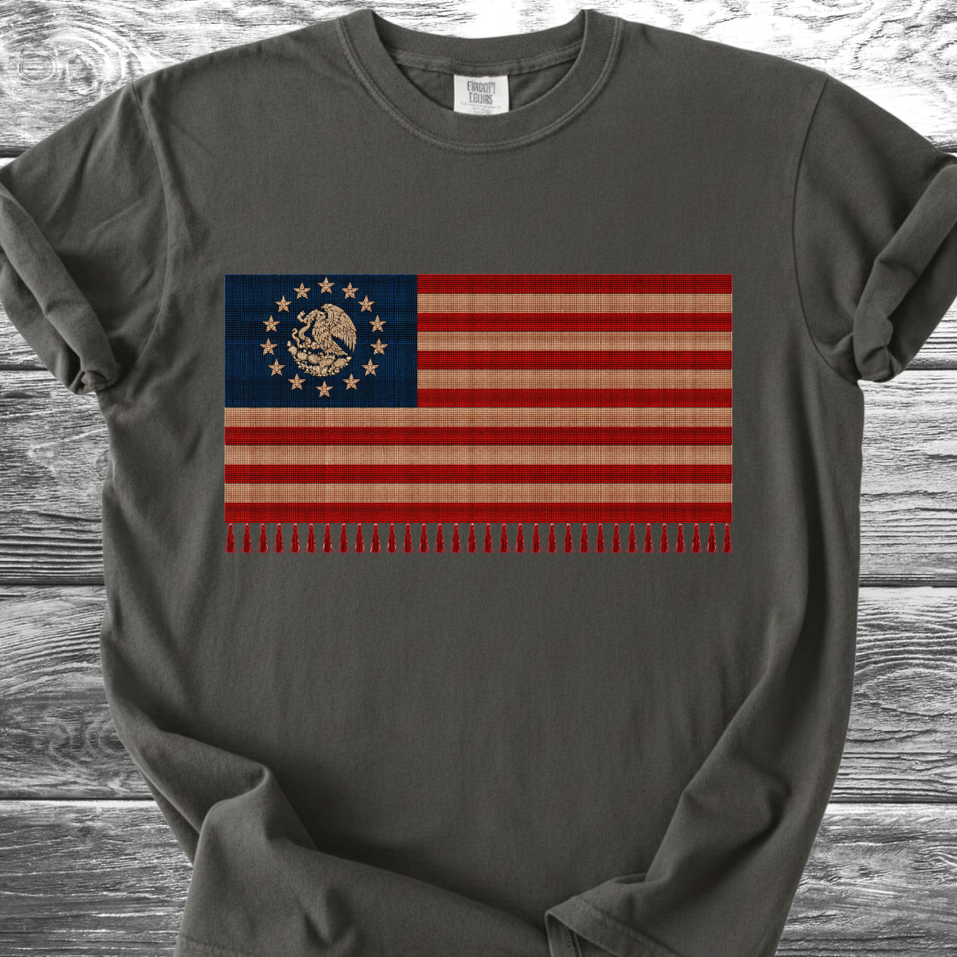 America-Mexico Flag Serape 4th TShirt