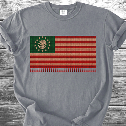 America-Mexico Flag Serape 4th TShirt