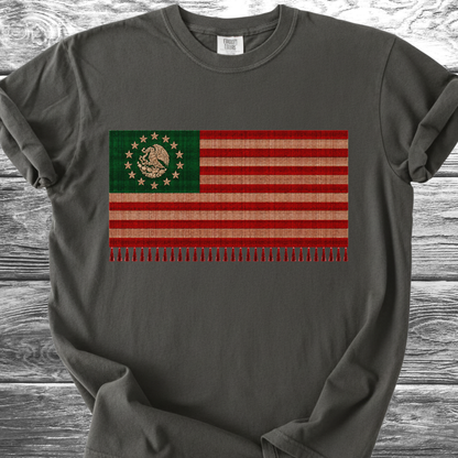 America-Mexico Flag Serape 4th TShirt