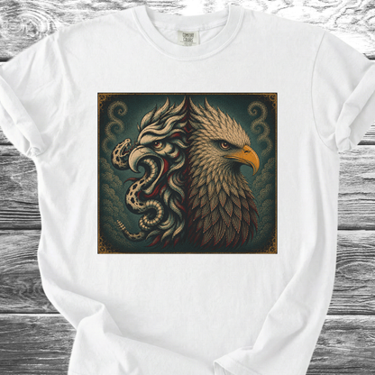 Mexican American Eagles No Text 4th TShirt