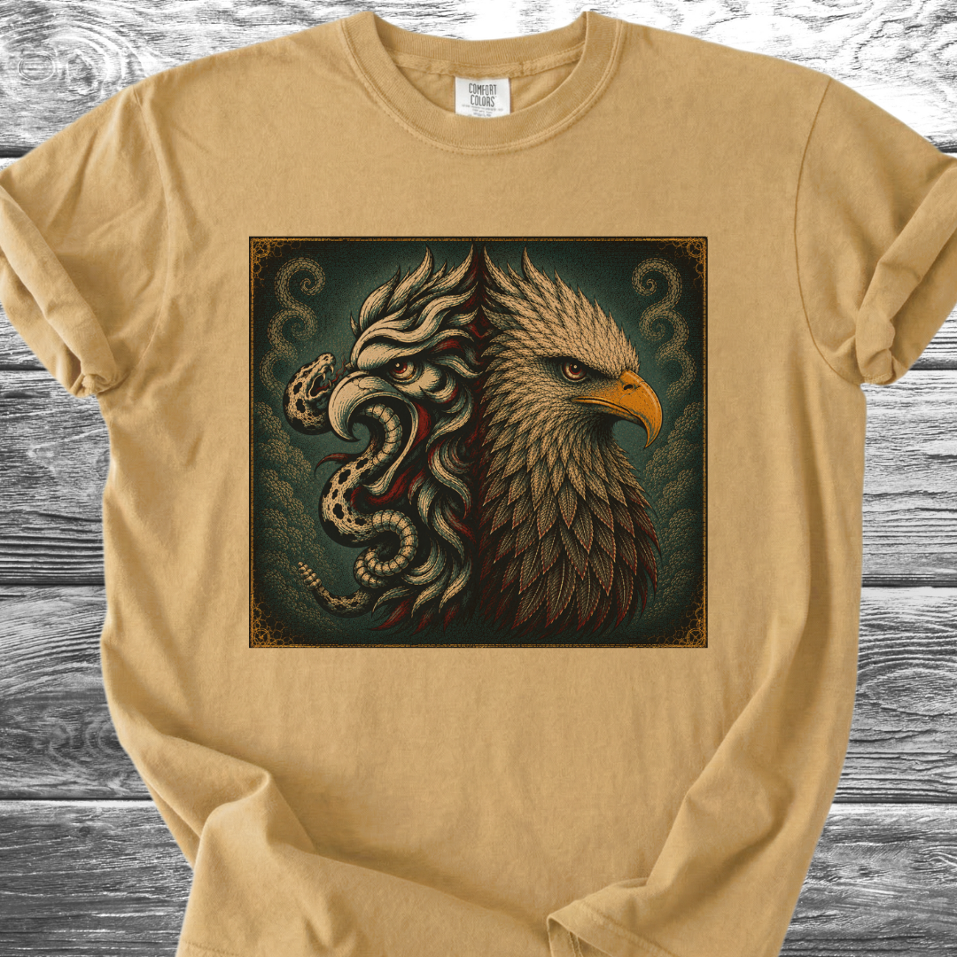 Mexican American Eagles No Text 4th TShirt