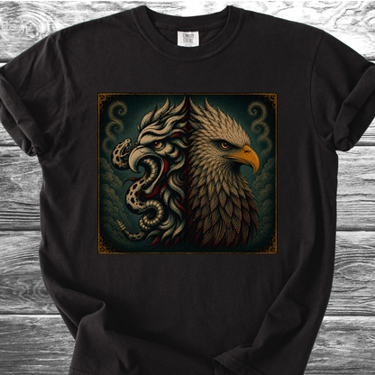 Mexican American Eagles No Text 4th TShirt