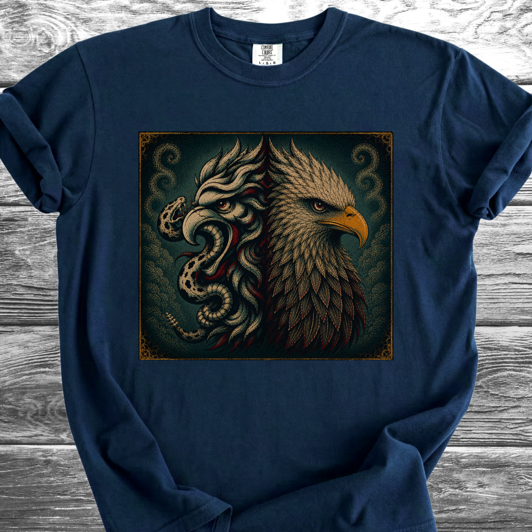 Mexican American Eagles No Text 4th TShirt