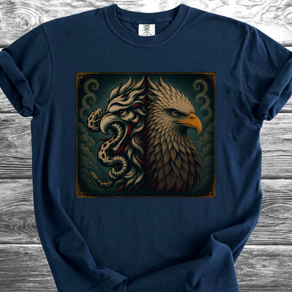 Mexican American Eagles No Text 4th TShirt