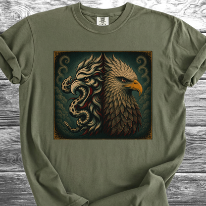 Mexican American Eagles No Text 4th TShirt
