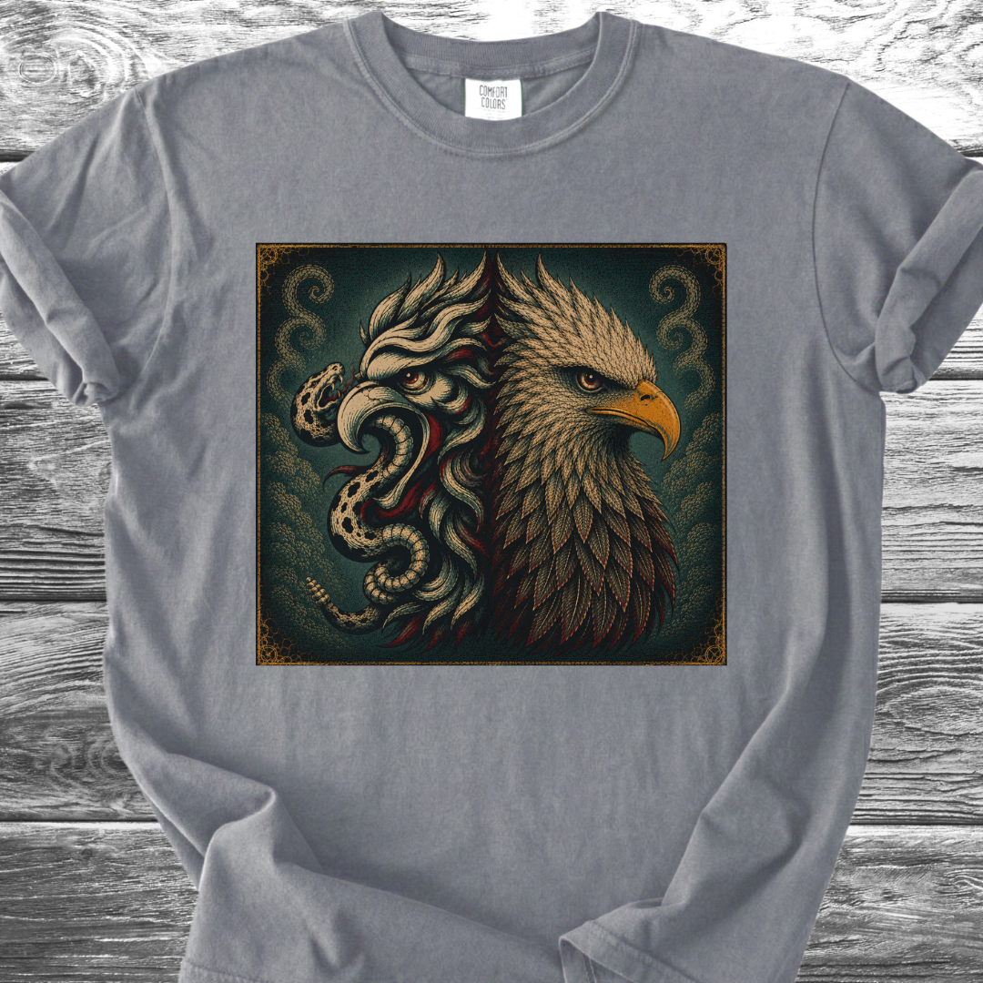 Mexican American Eagles No Text 4th TShirt