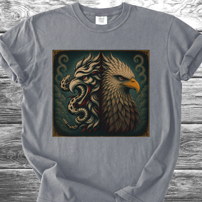 Mexican American Eagles No Text 4th TShirt