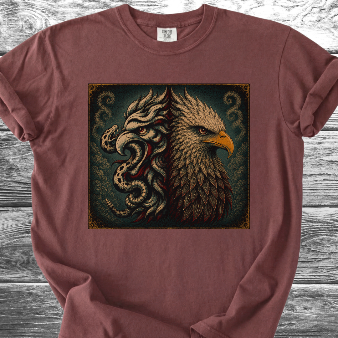 Mexican American Eagles No Text 4th TShirt