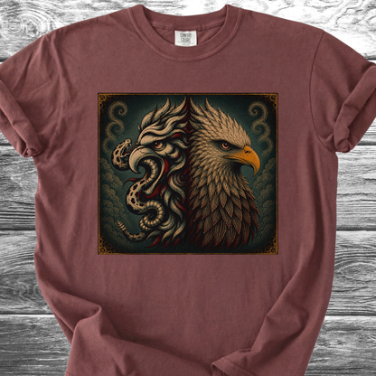 Mexican American Eagles No Text 4th TShirt