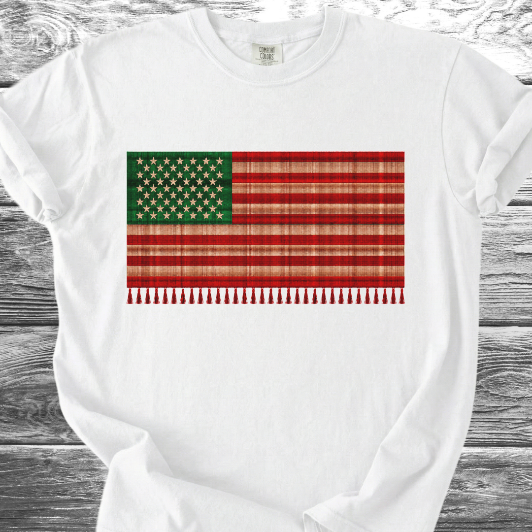 Red White & Green Serape Flag 4th TShirt