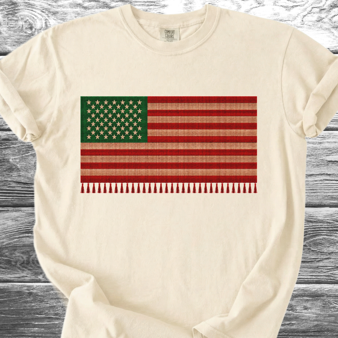 Red White & Green Serape Flag 4th TShirt