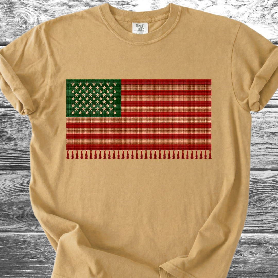 Red White & Green Serape Flag 4th TShirt