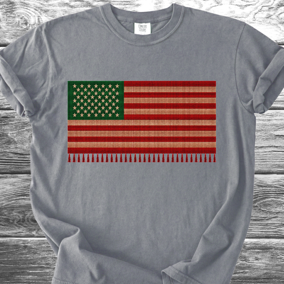 Red White & Green Serape Flag 4th TShirt