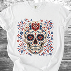 Sugar Skull 4th of July TShirt