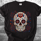 Sugar Skull 4th of July TShirt