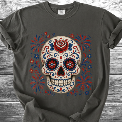 4th Of July Sugar Skull 4th TShirt
