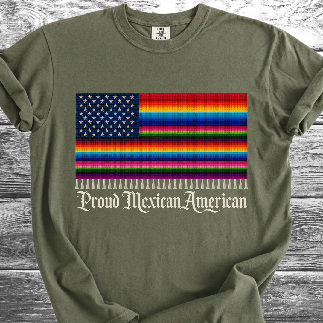 Colorful Serape Flag, Proud 4th TShirt