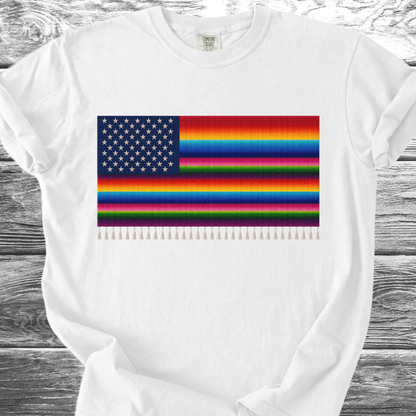 Colorful Serape Flag 4th TShirt