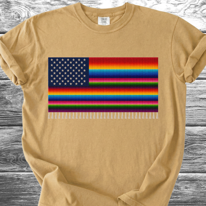 Colorful Serape Flag 4th TShirt