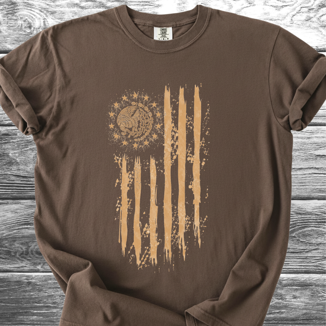 Mexican American Flag Artistic 4th TShirt