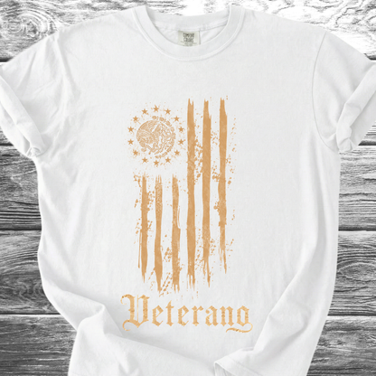 Mexican American Flag Artistic, Veterano 4th TShirt