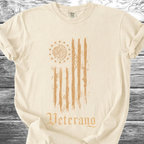 Mexican American Flag Artistic, Veterano 4th TShirt