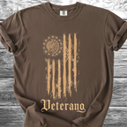 Mexican American Flag Artistic, Veterano 4th TShirt