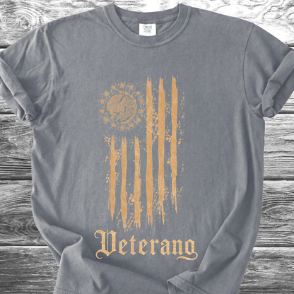 Mexican American Flag Artistic, Veterano 4th TShirt