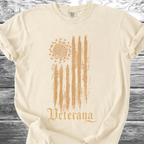 Mexican American Flag Artistic, Veterana 4th TShirt