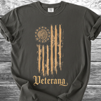 Mexican American Flag Artistic, Veterana 4th TShirt