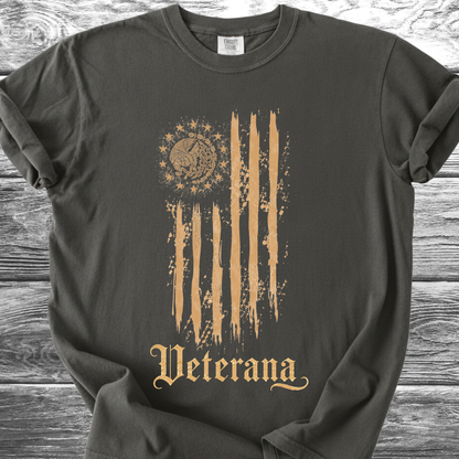 Mexican American Flag Artistic, Veterana 4th TShirt