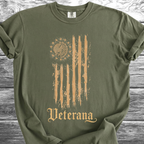 Mexican American Flag Artistic, Veterana 4th TShirt