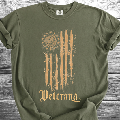 Mexican American Flag Artistic, Veterana 4th TShirt