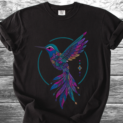 Jungle Hummingbird Rainbow TShirt