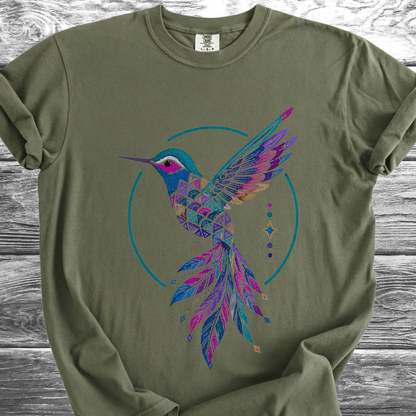 Jungle Hummingbird Rainbow TShirt