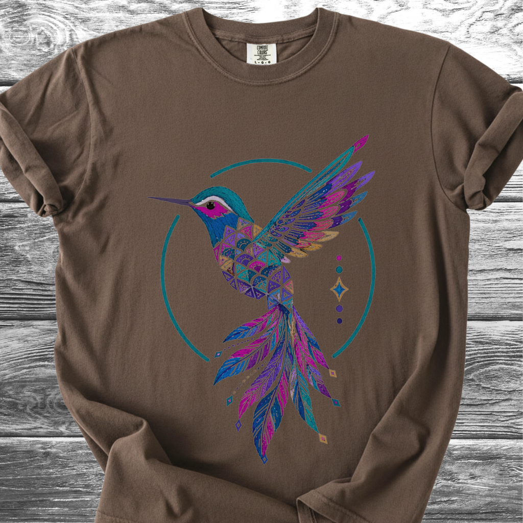 Jungle Hummingbird Rainbow TShirt