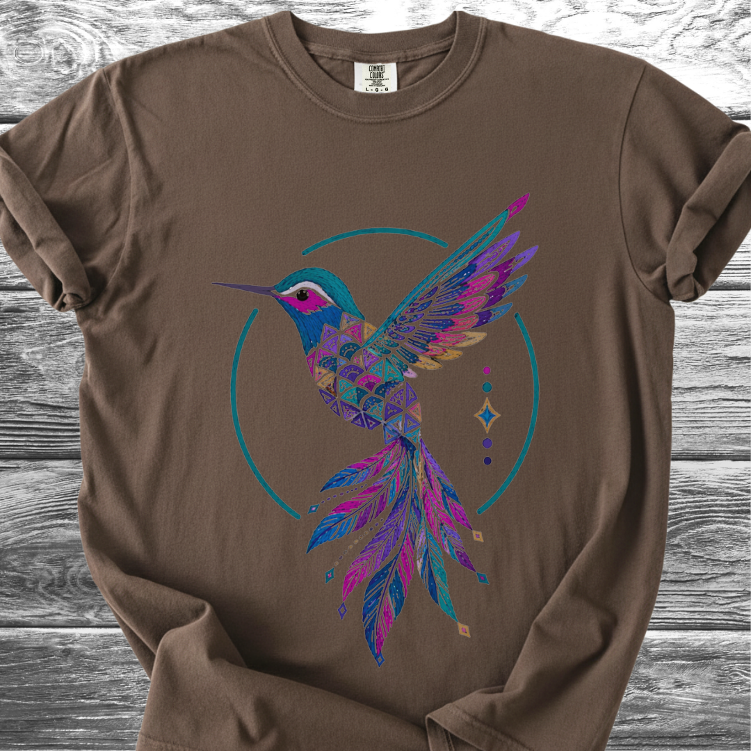 Jungle Hummingbird Rainbow TShirt