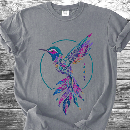 Jungle Hummingbird Rainbow TShirt