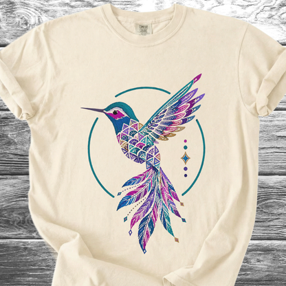 Jungle Hummingbird Rainbow TShirt
