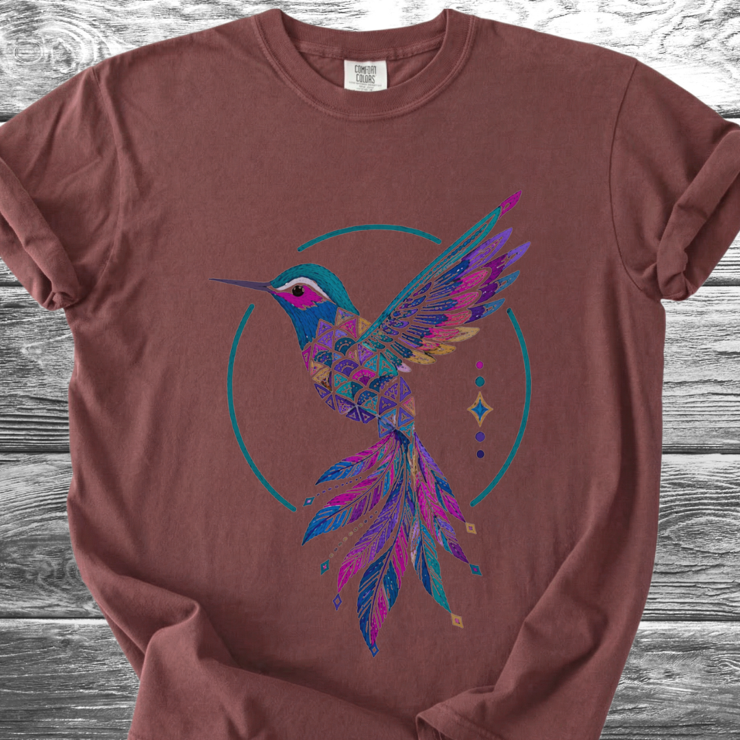 Jungle Hummingbird Rainbow TShirt