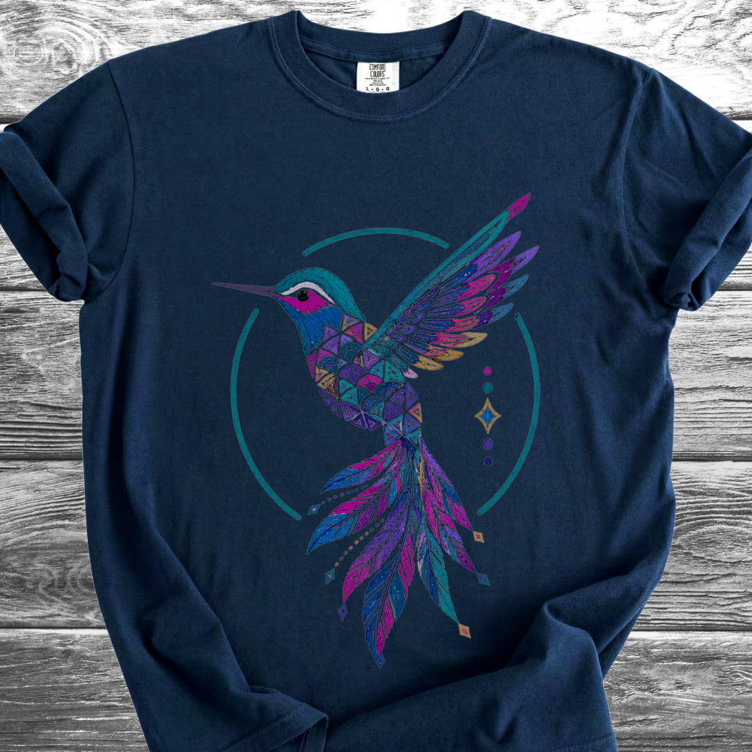 Jungle Hummingbird Rainbow TShirt